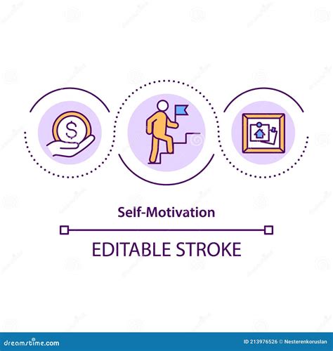 Self Motivation Concept Icon Cartoon Vector 226330211