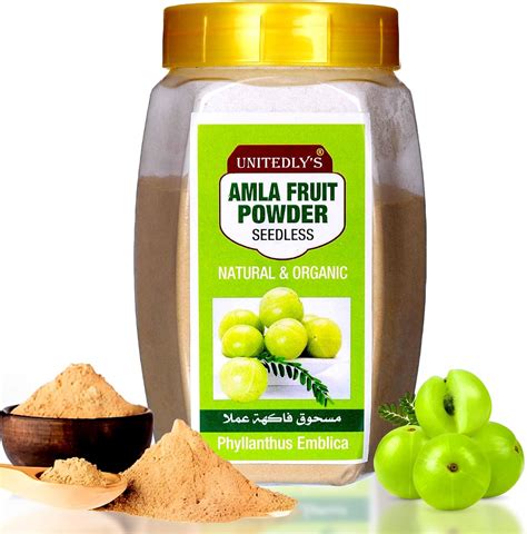 Unitedlys Organic Amla Powder Seedless Indian Gooseberry Powder For