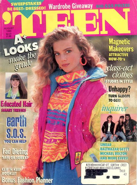 1990 08 Cjver Girl Jordin Blum Teen Magazine 80s Fashion Magazine Magazine Cover