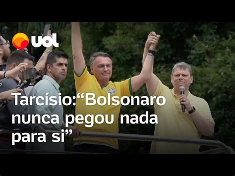 Em Ato Tarcísio Diz Que Bolsonaro Deixou Legado E Respeita Israel