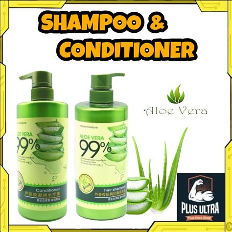 Original 99 Aloe Vera Hair Shampoo 800ml Conditioner 700ml Repair Moisture Shopee Philippines