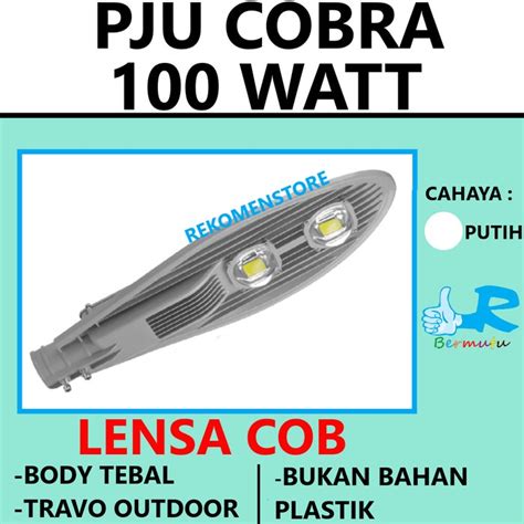 Jual Lampu Jalan Led Cobra 100 Watt Sni Pju Led 100W Cob Street Light