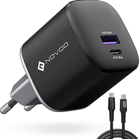 Novoo W Caricabatterie Usb C Porte Gan Caricabatteria Veloce