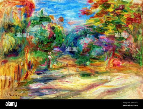 Landscape by Pierre Auguste Renoir Stock Photo - Alamy