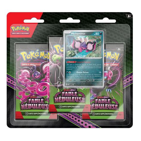 Pokemon Tripack EV06 5 Fable Nébuleuse Pêchaminus BCD