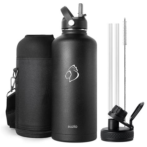 Best Buy Buzio Oz Insulated Water Bottle With Straw Lid And Spout