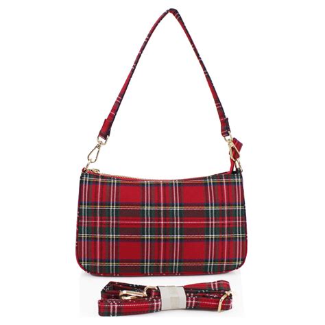 645 Red Tartan Bag Jamie Handbags