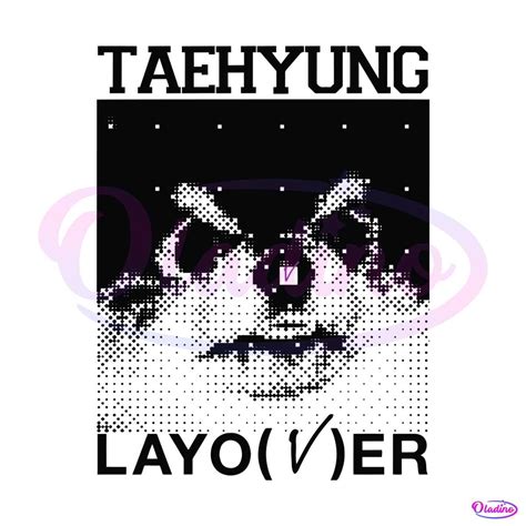 Layover V Yeontan SVG Taehyung Solo Debut Album SVG File