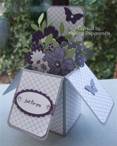 A Card In A Box Cute Diy Ideas Card Box Pop Up Box Cards Pop Up Cards