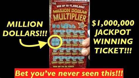 Wow Million Dollar Winning Lottery Scratch Ticket Youtube