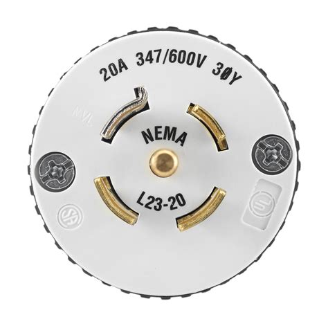 Locking Devices Industrial Male Plug A Phase Wye V Ac