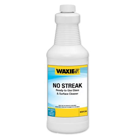 Waxie No Streak Rtu Glass Surface Cleaner Qt Valley Janitor