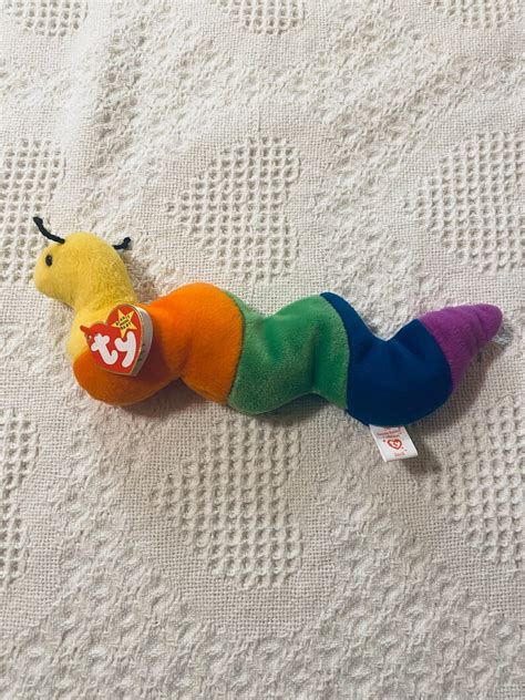 Ty Beanie Baby Inch The Worm Style 4044 1995 PVC Pellets Etsy