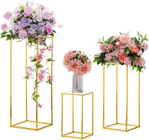 Wedding Centrepieces For Tables Gold Vase Inweder Pcs Flower Stand