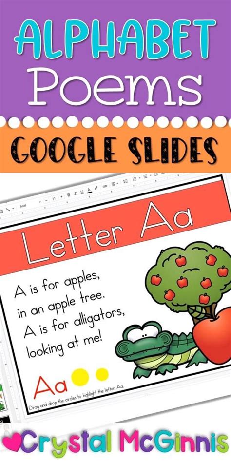 Alphabet Poems For Shared Reading Google Slides And Colored Printable