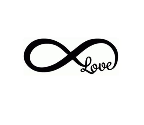 Infinity Love Vinyl Decal Forever Love Decal Car Decal Etsy