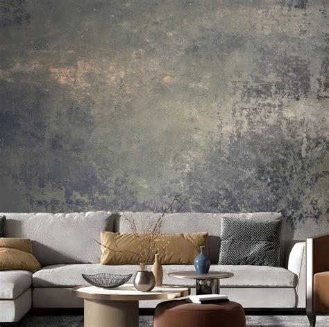 Grey Concrete Texture Peel And Stick Concrete Wallpaper Modern Look Removable Wallpaper Wall