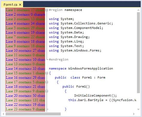 Appearance In Windows Forms Syntax Editor Control Syncfusion