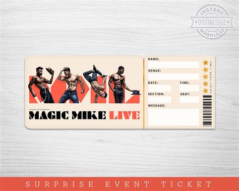 Tickets Magic Mike Live 2024 - Carie Norean