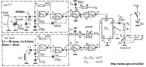 Manual Metal Detector Circuit Diagrams