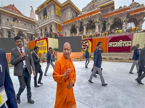 Up Cm Yogi Adityanath To Visit Ayodhya Today Review Meeting Regarding