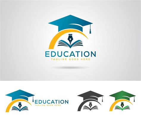 Education logo design vector template 16700538 Vector Art at Vecteezy