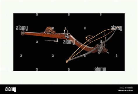 Pellet Crossbow Ca 1550 1600 Probably Italian Or French Steel Wood