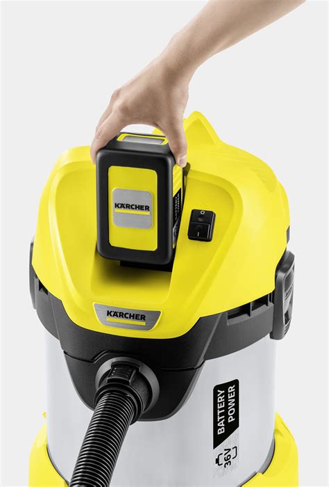 שואב אבק יבש רטוב מפוח 17 ליטר 36v Wd3 Batery Premium Karcher