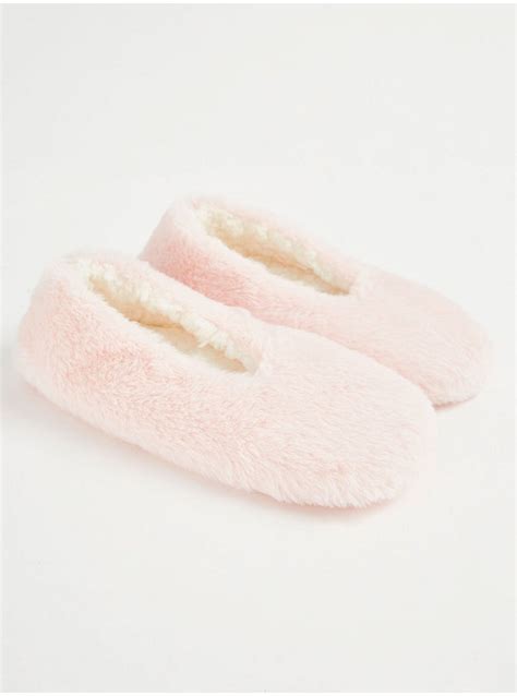 Pink Faux Fur Slippers | Lingerie | George at ASDA