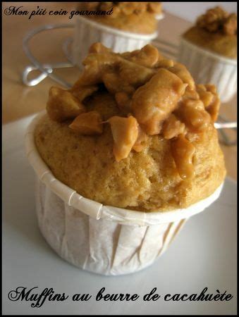 Muffins au beurre de cacahuète et son croustillant de cacahuètes