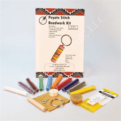 Peyote Stitch Beadwork Kit The Wandering Bull Llc