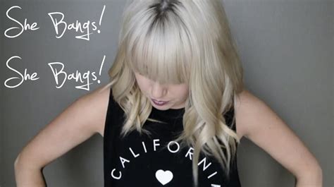 How To Cut Your Own Bangs Fringe Youtube