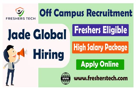 Jade Global Off Campus Drive 2022 Freshers Hiring Associate Analyst