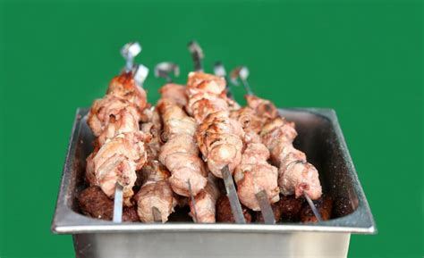 Appetizing Fresh Meat Shish Kebab Shashlik Stock Photo Image Of