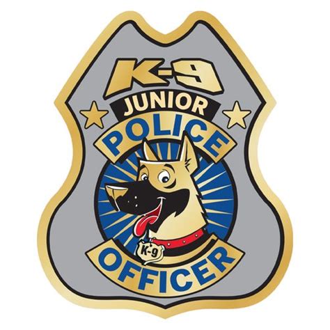 K-9 Junior Police Officer Plastic Clip-On Badge | Positive Promotions