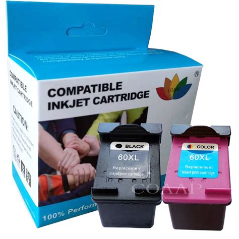 Compatible Hp60 Xl Ch641wn Replacement Ink Cartridges For Hp 60 Deskjet F4400 F2400 F2420 F4440