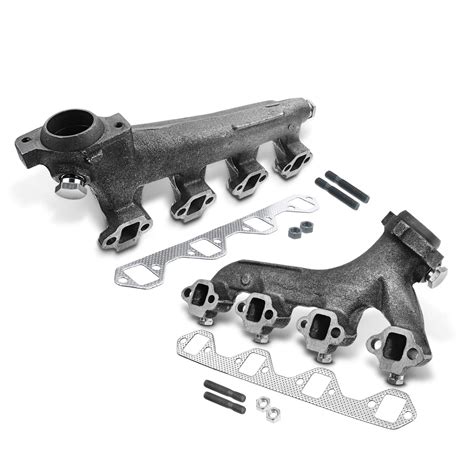 Pcs Left Right Exhaust Manifold With Gasket For Ford F