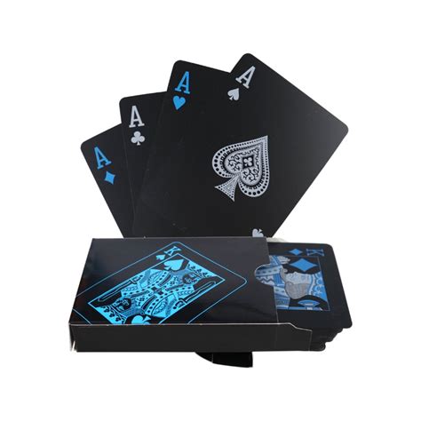 Baralho De Cartas Preto Azul Shopee Brasil