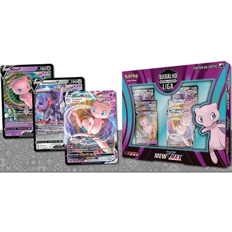 Pokemon Box Batalha De Liga Mew Vmax Copag Starhouse Mega Store