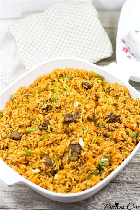 CAMEROON JOLLOF RICE RECIPE: EASY METHOD | Precious Core