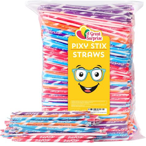 Pixy Stix Candy Filled Fun Straws 3 Pounds Aprox 600 Sticks