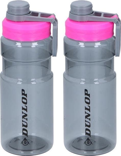 Set Van X Transparant Roze Bidon Drinkfles Ml Sportfles