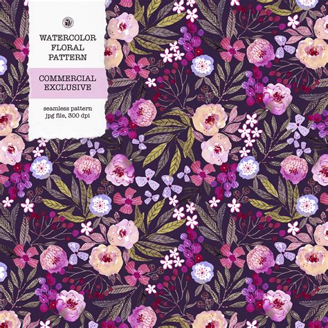 Watercolor Floral Pattern on Behance