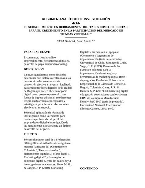 PDF RESUMEN ANALÍTICO DE INVESTIGACIÓN RAI DOKUMEN TIPS