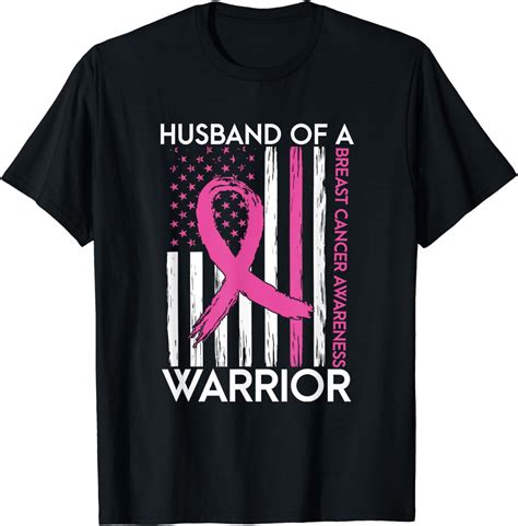 Husband Of A Warrior Breast Cancer Awareness Support Squad T Shirt