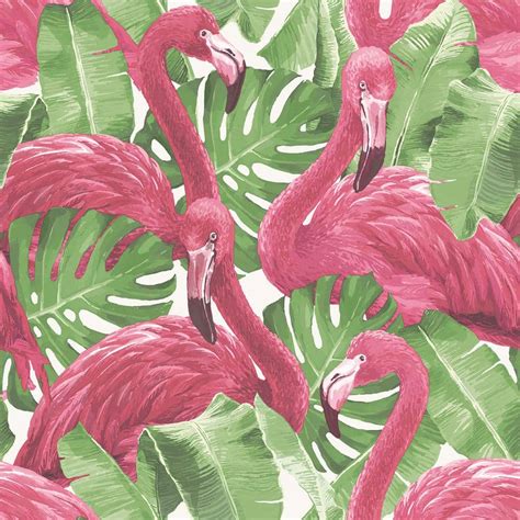 Global Fusion Pink Flamingo Wallpaper G56406 - The Home Depot