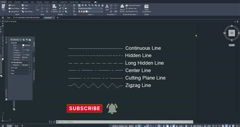 How To Draw Hidden Line Center Line And Dotted Line In Autocad