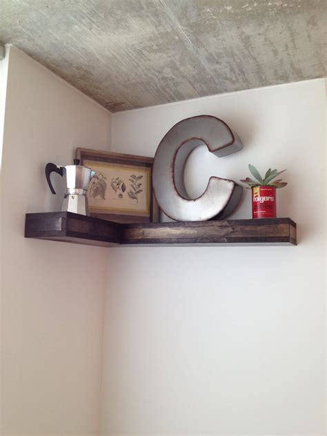 Corner Floating Shelf Corner Floating Shelves by ThisOldWoodShop