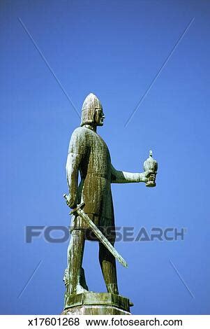 Pictures Of Low Angle View Of The Statue Of King Olav Tryggvason