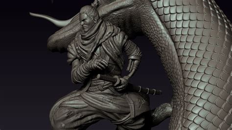 Sekiro Shadow Die Twice Giant Snake 3d Model 3d Printable Cgtrader